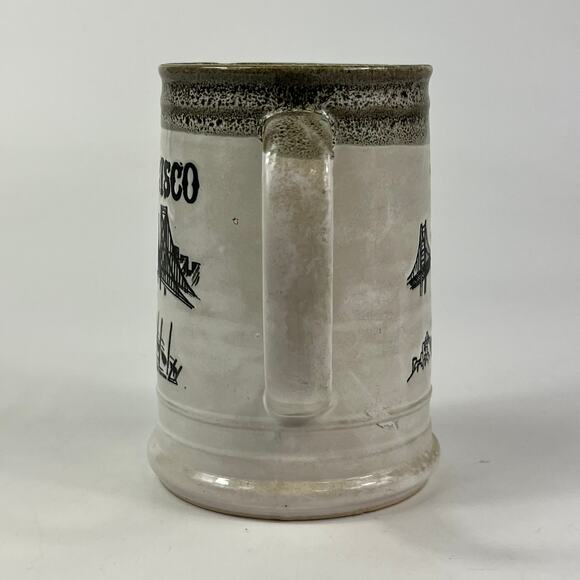 San Francisco California Souvenir Mug Beer Coffee Tea Vintage Glazed Cup Trolley - Picture 4 of 11